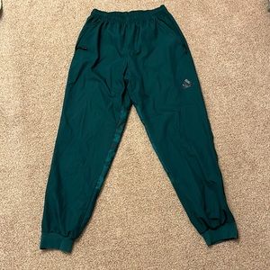 adidas green nylon camo joggers mens small